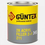 2К НАПОЛНИТЕЛЬ АКРИЛОВЫЙ 2+1 HS 211 БЕЛЫЙ (2K ACRYL FILLER 2+1 HS 211) МФ 1,68 кг Guntex