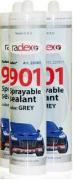 Распыляемый клей/герметик,RADEX 901  серый 290мл