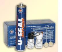 Набор: Клей U-Seal 201 Fast - 300 мл, грунт U-Primer - 30 мл, очиститель U-Cleaner - 30 мл, тампоны - 2, струна четырехгранная