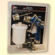 H-827  HVLP краскопульт верхний бачок 600 мл дюза 1,4/1,7 мм БЛИСТЕР VOYLET