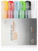 Набор маркеров Acrylic fine 2мм 1уп.х6шт