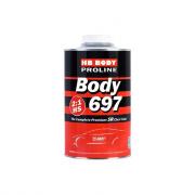 Лак HB BODY PROLINE 697 HS 2:1 SR 1л 2К лак с высоким содержанием сухого остатка. Удобное нанесение, хороший блеск, устойчивость к царапинам, легкая полировка.