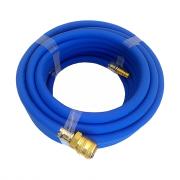 Шланг ПВХ с быстросъемами 10*15мм СИНИЙ РМ